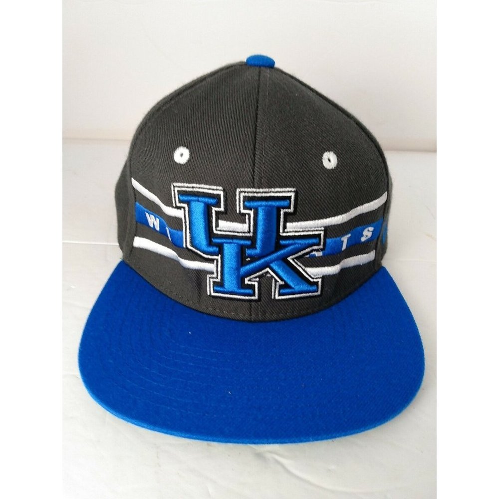 Uk Wildcats Zephyr Snap Hat Cap Ballcap Blue Gray Zhats Flat Bill